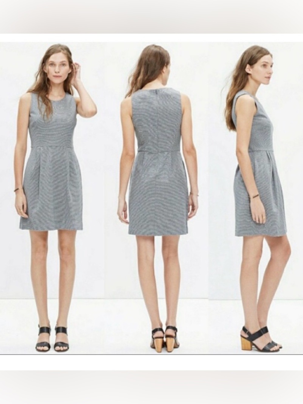 BNWT Madewell Verse Mini Dress in Heather Gray Size Extra Small